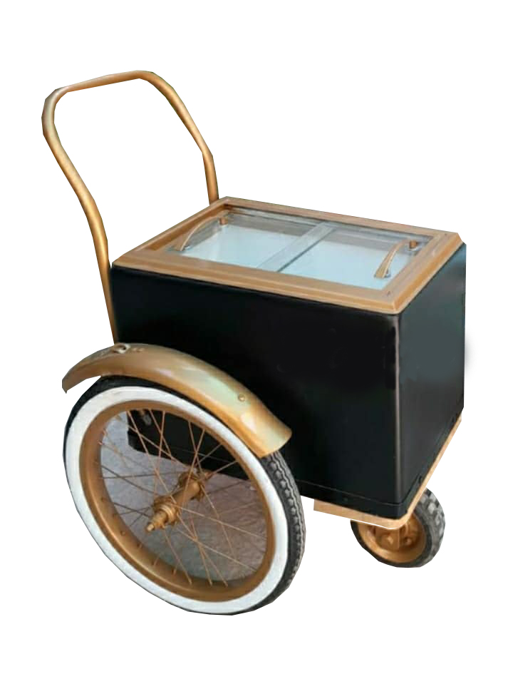 Carrito de paletas-carrito de helados-fiber glass little car